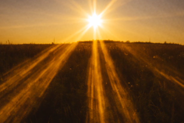 夕阳的阳光图片下载