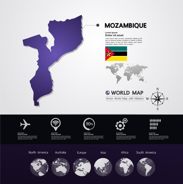 莫桑比克地图图片下载