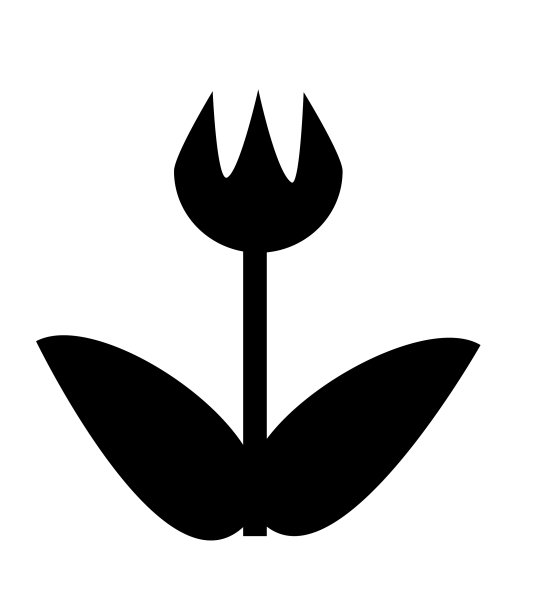 象形花为图标标志和身份图片下载