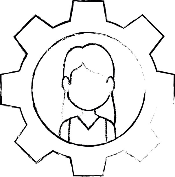 装备与女人的脸图标图片下载