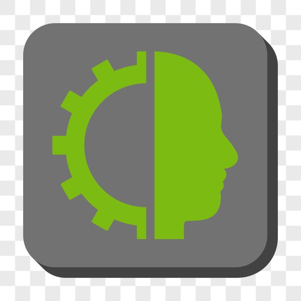 机器人齿轮圆形方形按钮图片下载