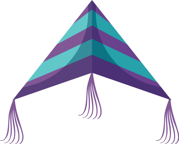 风筝飞行孤立图标图片下载