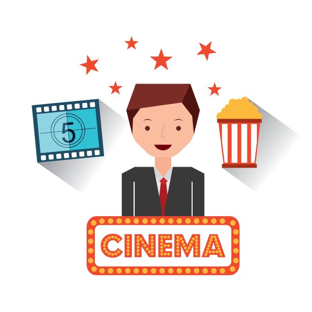 电影娱乐设置平面图标图片下载