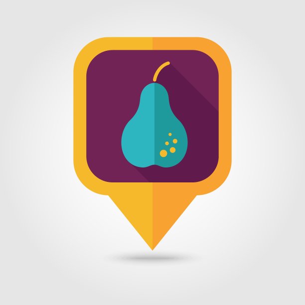 梨平针地图水果图标图片下载