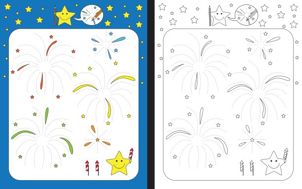 幼儿园工作表图片下载