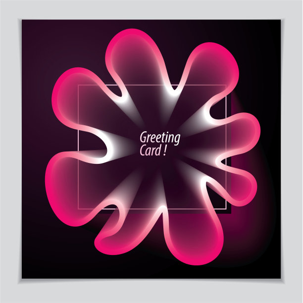 美丽的花形状与彩色梯度图片下载