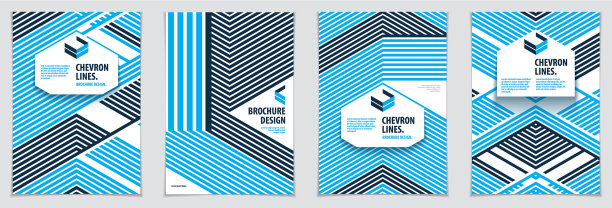 简约的宣传册设计几何图案图片下载