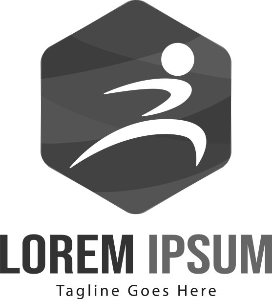 运动标志模板设计极简运动图片下载