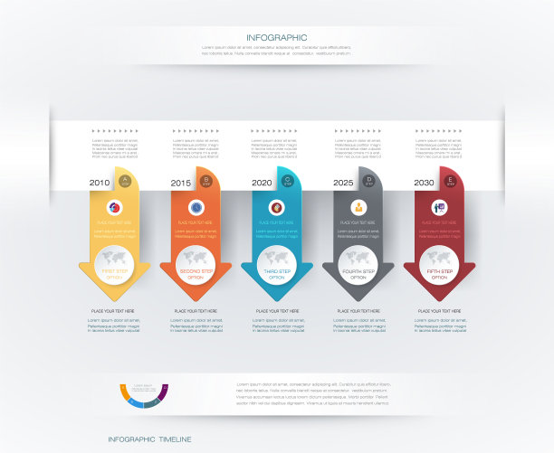 信息图表设计时间表图片下载