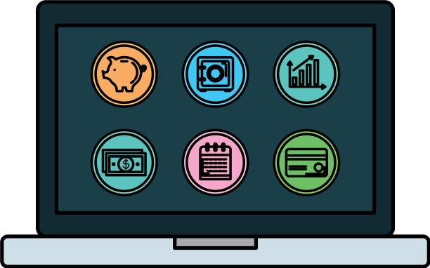 笔记本电脑设置业务图标图片下载