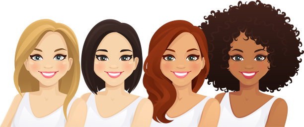 多民族的女性图片下载