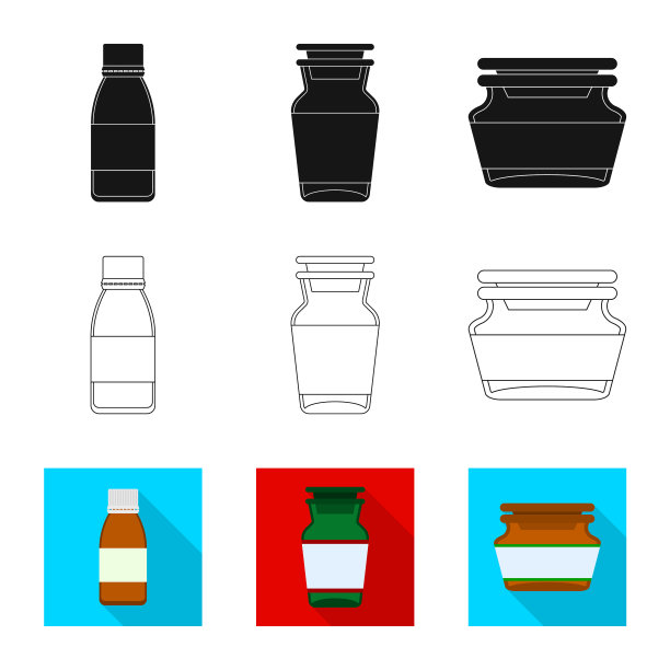零售和医疗标识设计图片下载