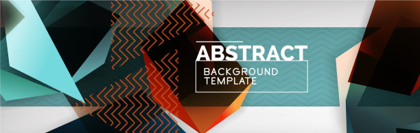 三角形三维几何形状组成图片下载