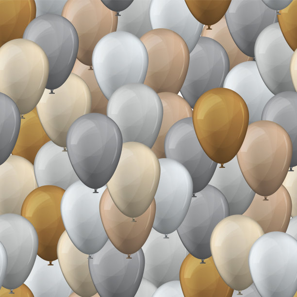 气球无缝图案背景图片下载
