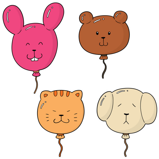 动物气球套图片下载