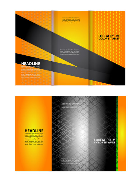 三折宣传册模板公司业务回图片下载