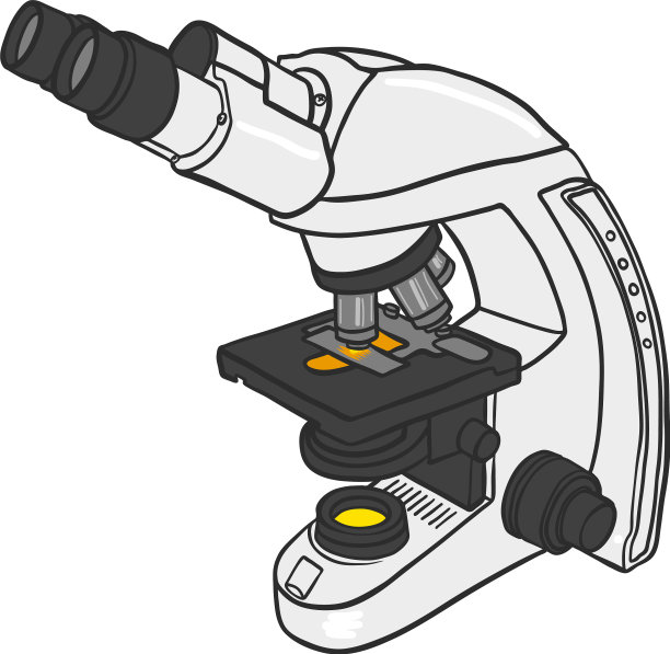 显微镜图标手绘颜色图片下载