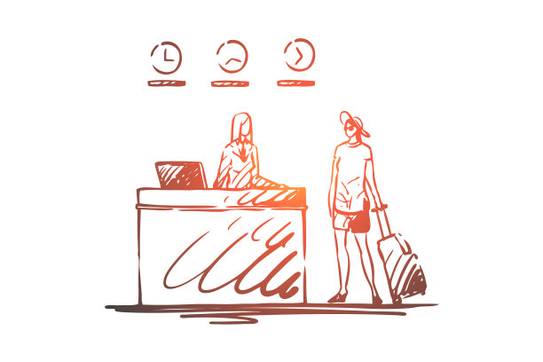 机场旅客行李图片下载