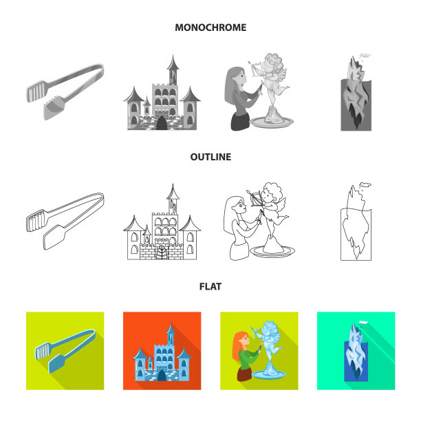 设计的纹理和冻结标志集图片下载