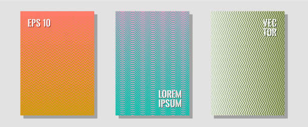 半色调平面图案抽象集图片下载