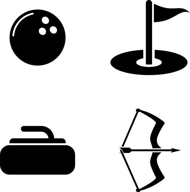 不同的运动简单相关图标图片下载