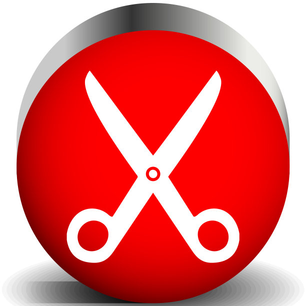 图标用剪刀象征理发师图片下载