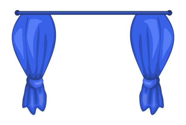 卡通窗帘标志图标设计图片下载