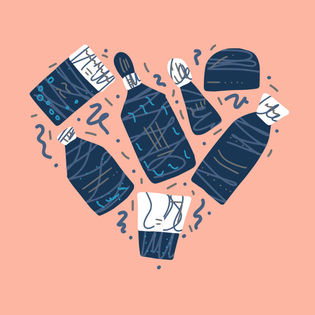 美容用品套装设计图片下载