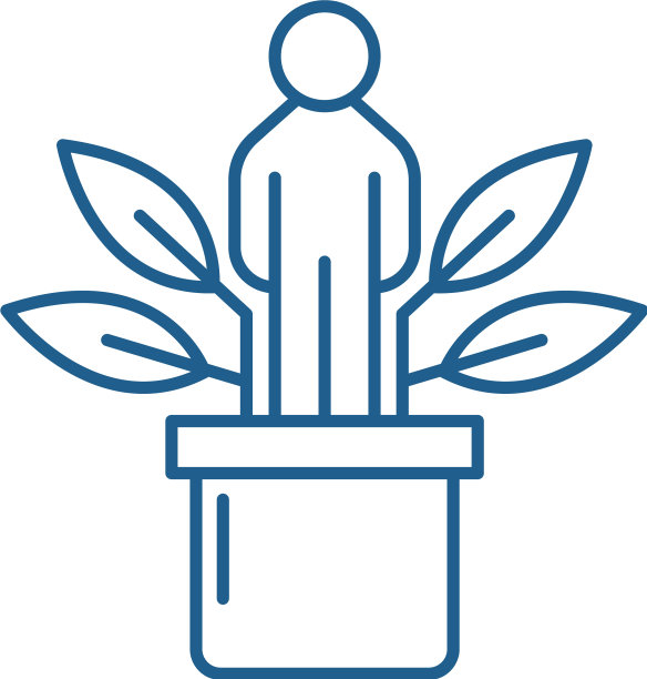 个人发展线性图标概念图片下载