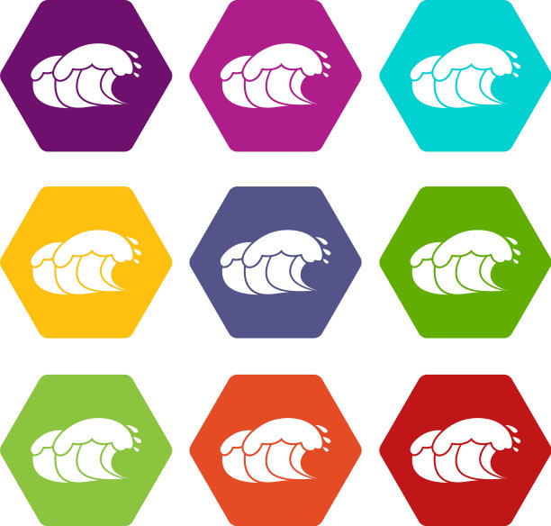 海浪与泡沫图标设置9图片下载