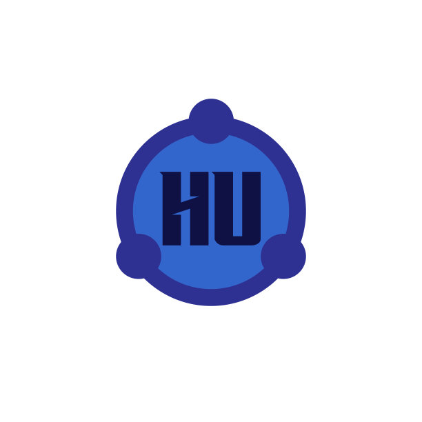 首字母logo HU模板设计图片下载