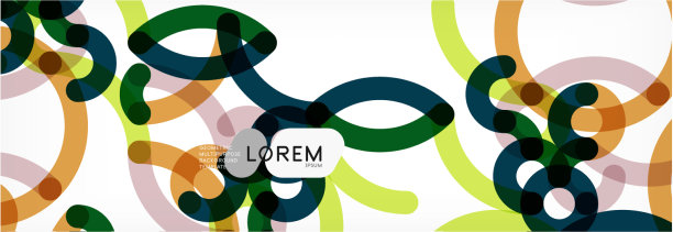 卷曲的线条抽象的背景颜色重叠图片下载