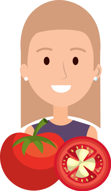 番茄女人物图片下载
