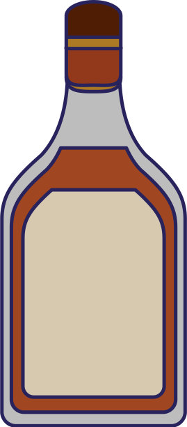 喝酒的时候酒瓶上有蓝色的线条图片下载