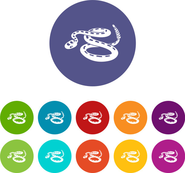 响尾蛇图标设置颜色图片下载