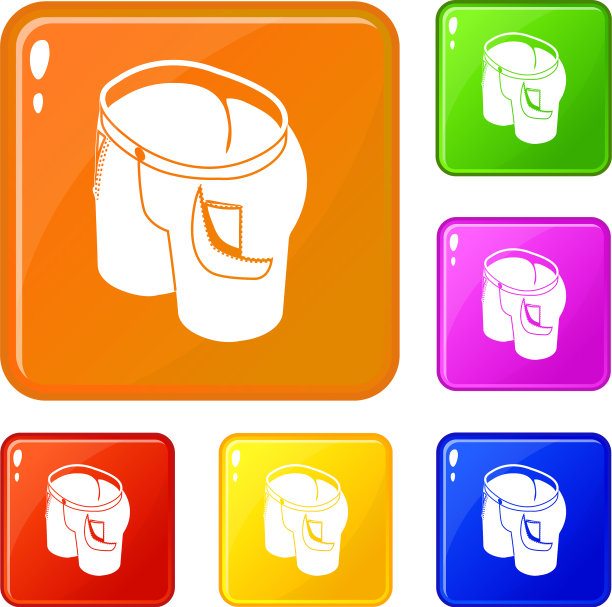 女人优雅的短裤图标设置颜色图片下载