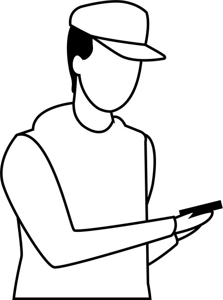 没脸的人智能手机黑白照片图片下载