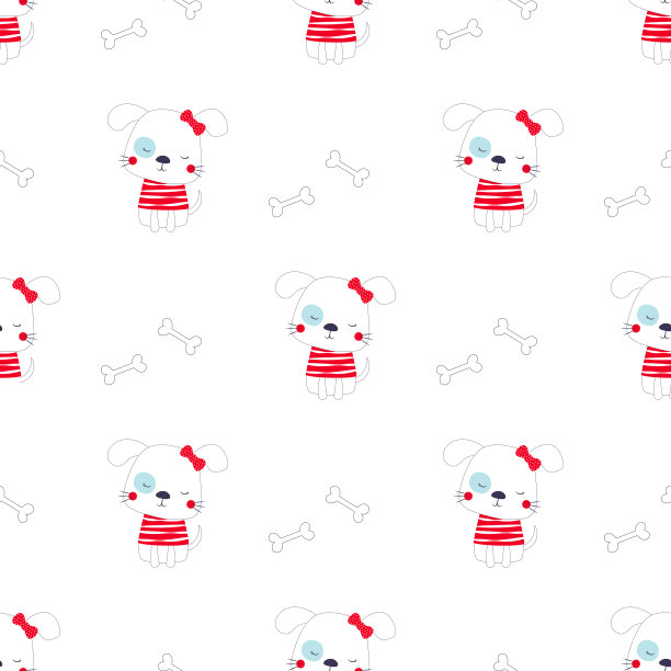 图案狗在斯堪的纳维亚风格图片下载