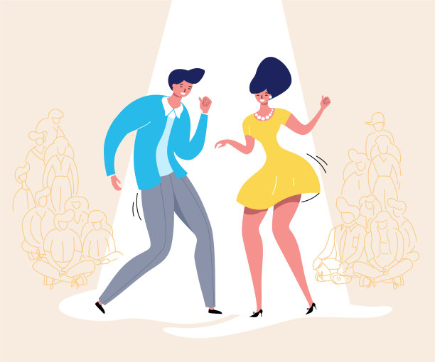 跳舞的夫妇rockabilly舞蹈摇摆舞图片下载