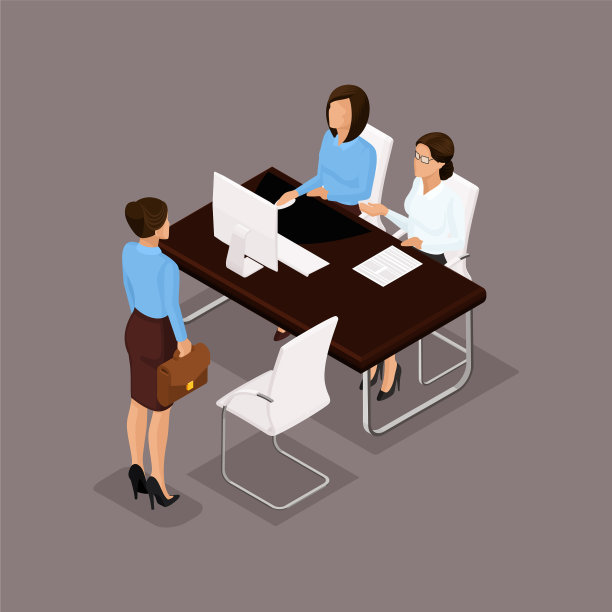 等距集商务人士图片下载