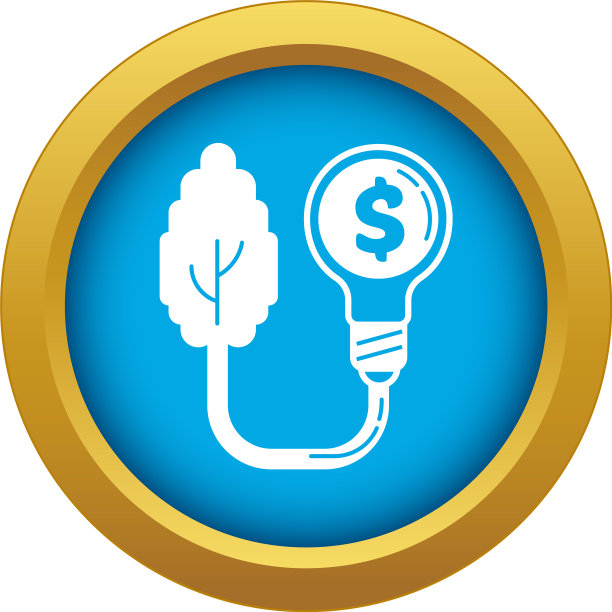 生态树图标蓝色孤立图片下载