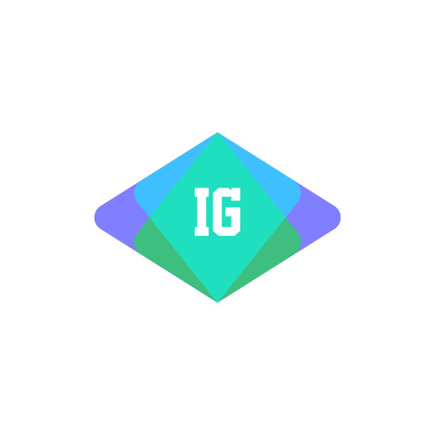 IG首字母标志设计模板图片下载