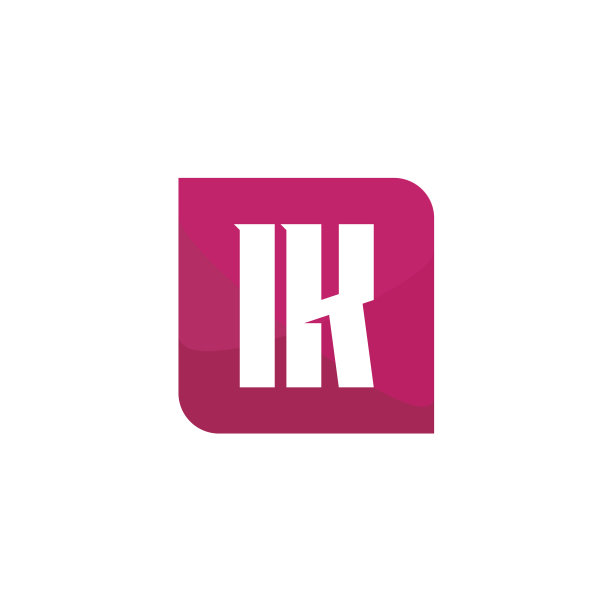 字母IK标志设计模板图片下载