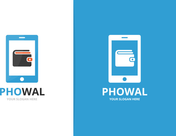 钱包和手机标志组合钱包图片下载