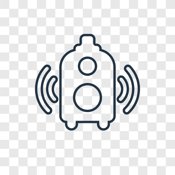 扬声器概念线性图标图片下载