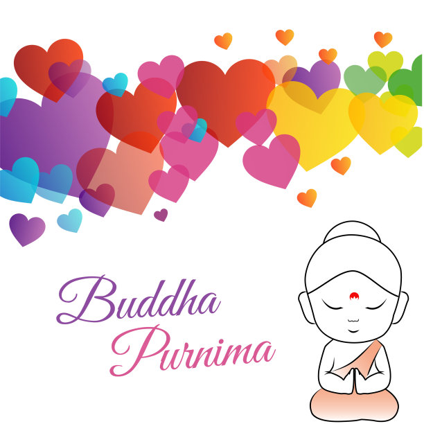 佛节或卫塞节快乐图片下载