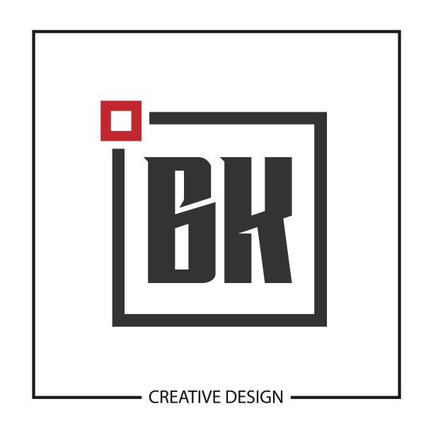 字母BK标志设计模板图片下载