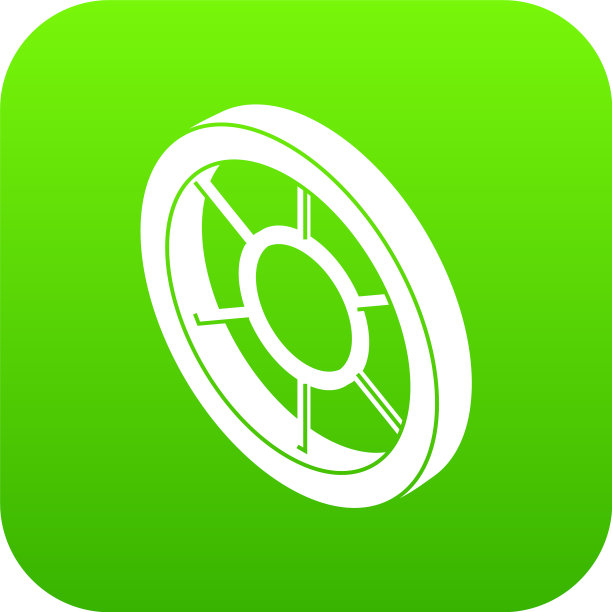 圆形窗口框图标为绿色图片下载