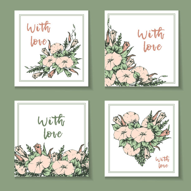 复古复古的明信片或名片图片下载