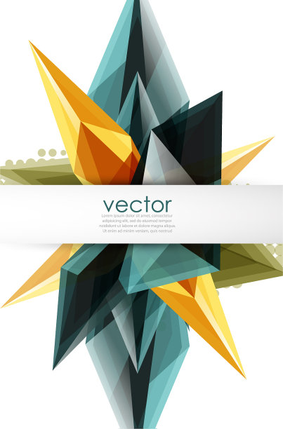 彩色盛开的水晶图片下载